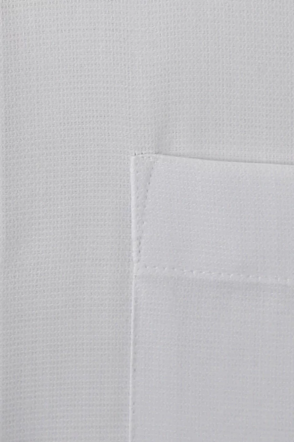 White Self Textured Formal Shirt - Image 4