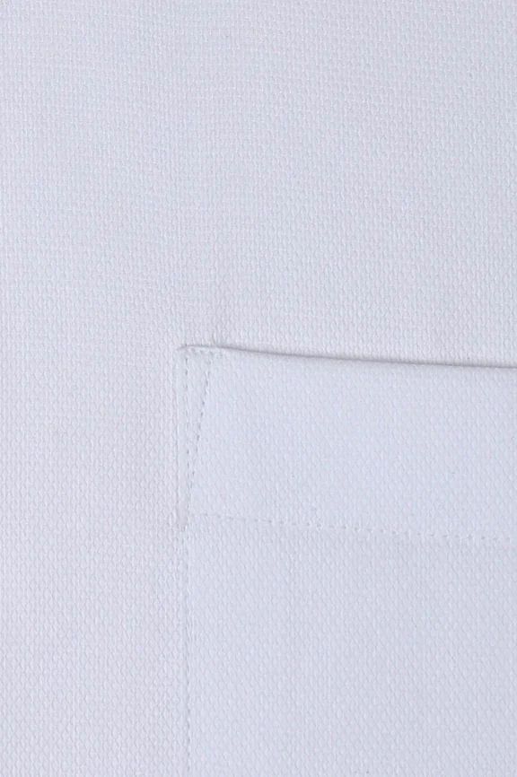 White Self Textured Formal Shirt - Image 4
