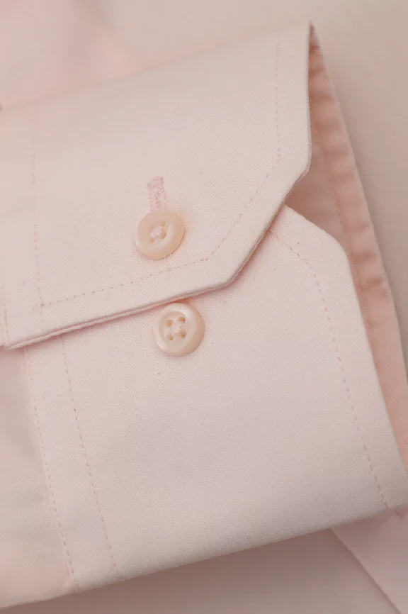 Pink Plain Formal Shirt - Image 3