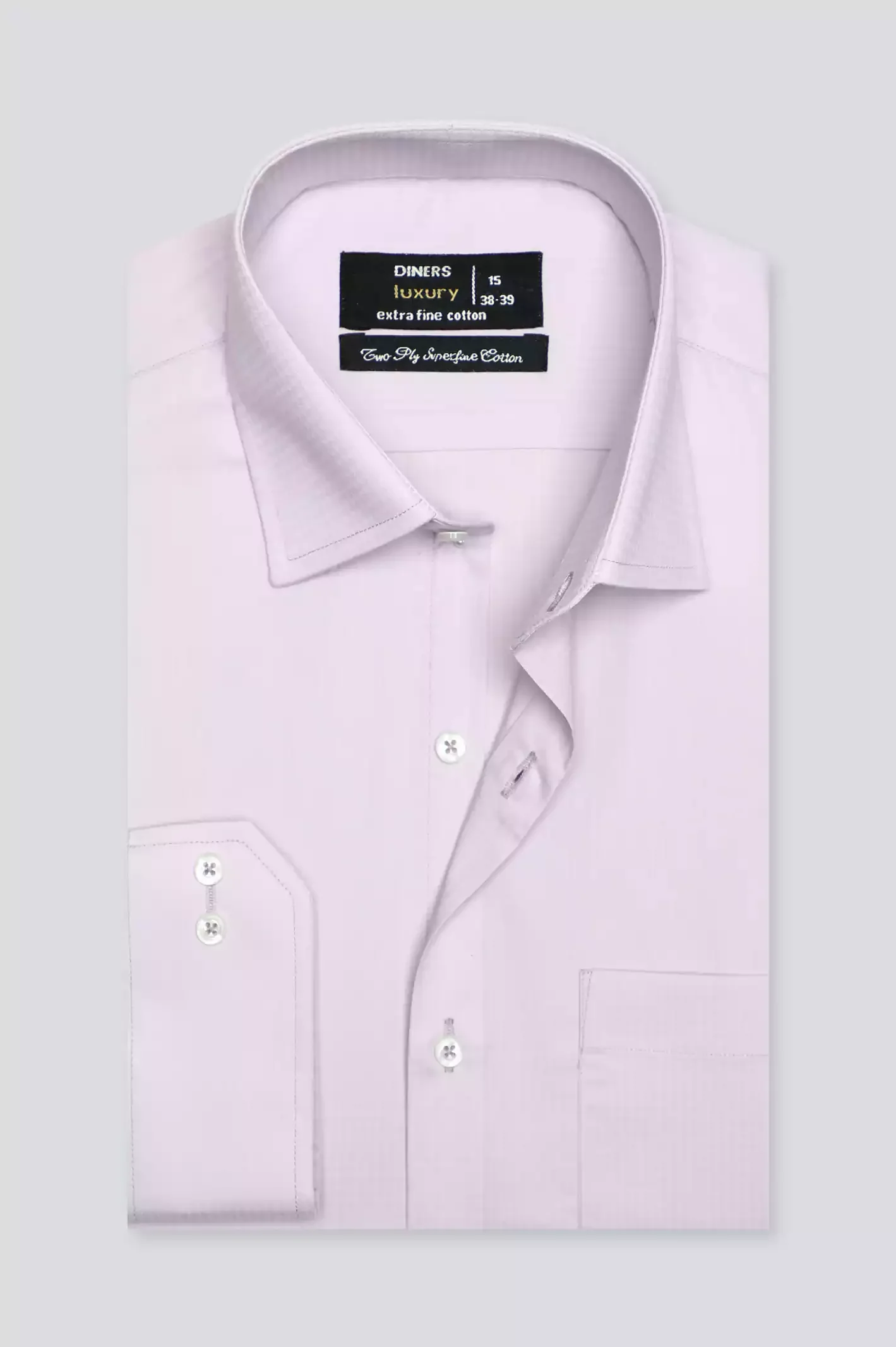 Purple Dobby Self Formal Shirt - Image 6