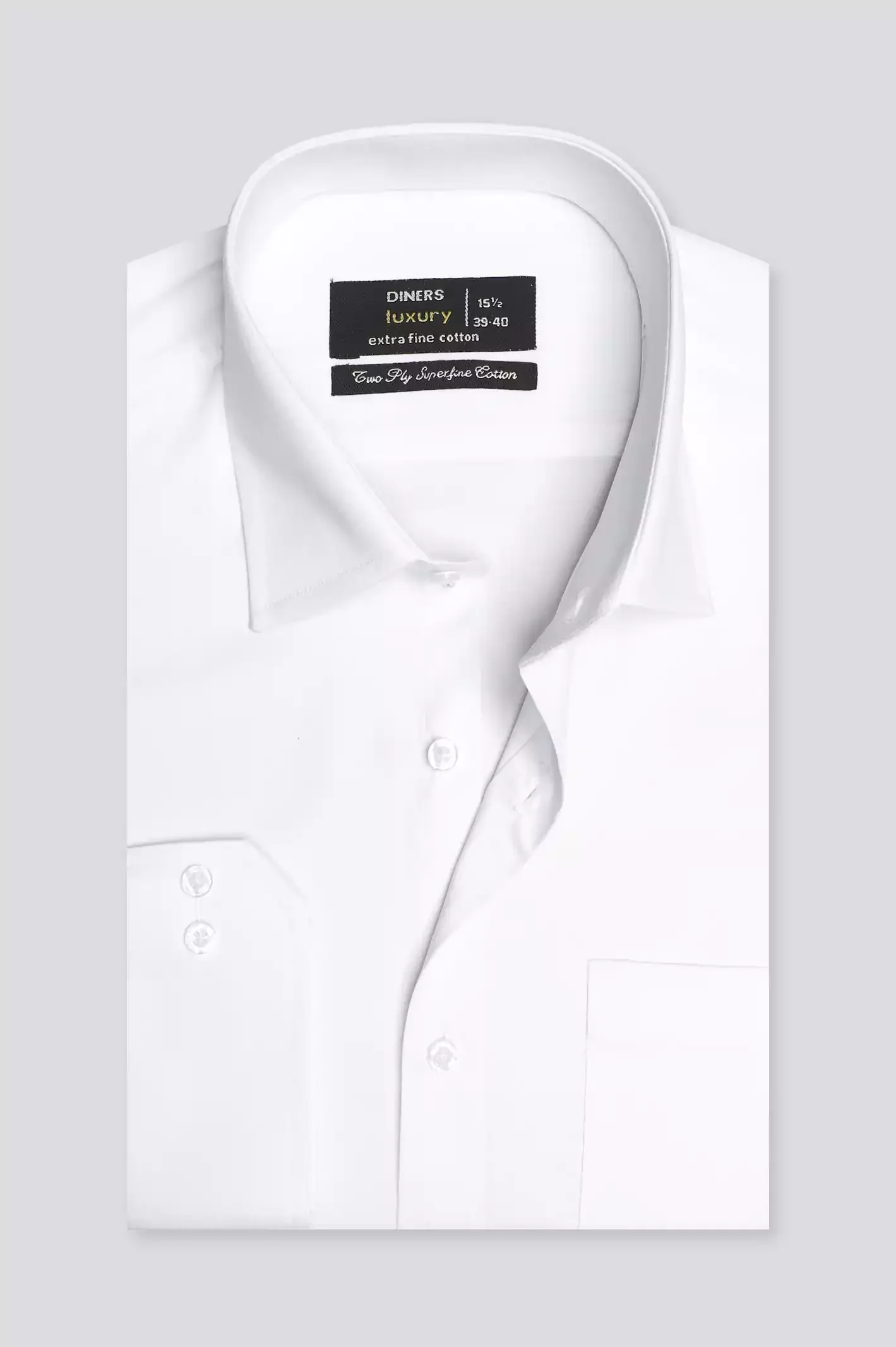 White Self Dobby Formal Shirt