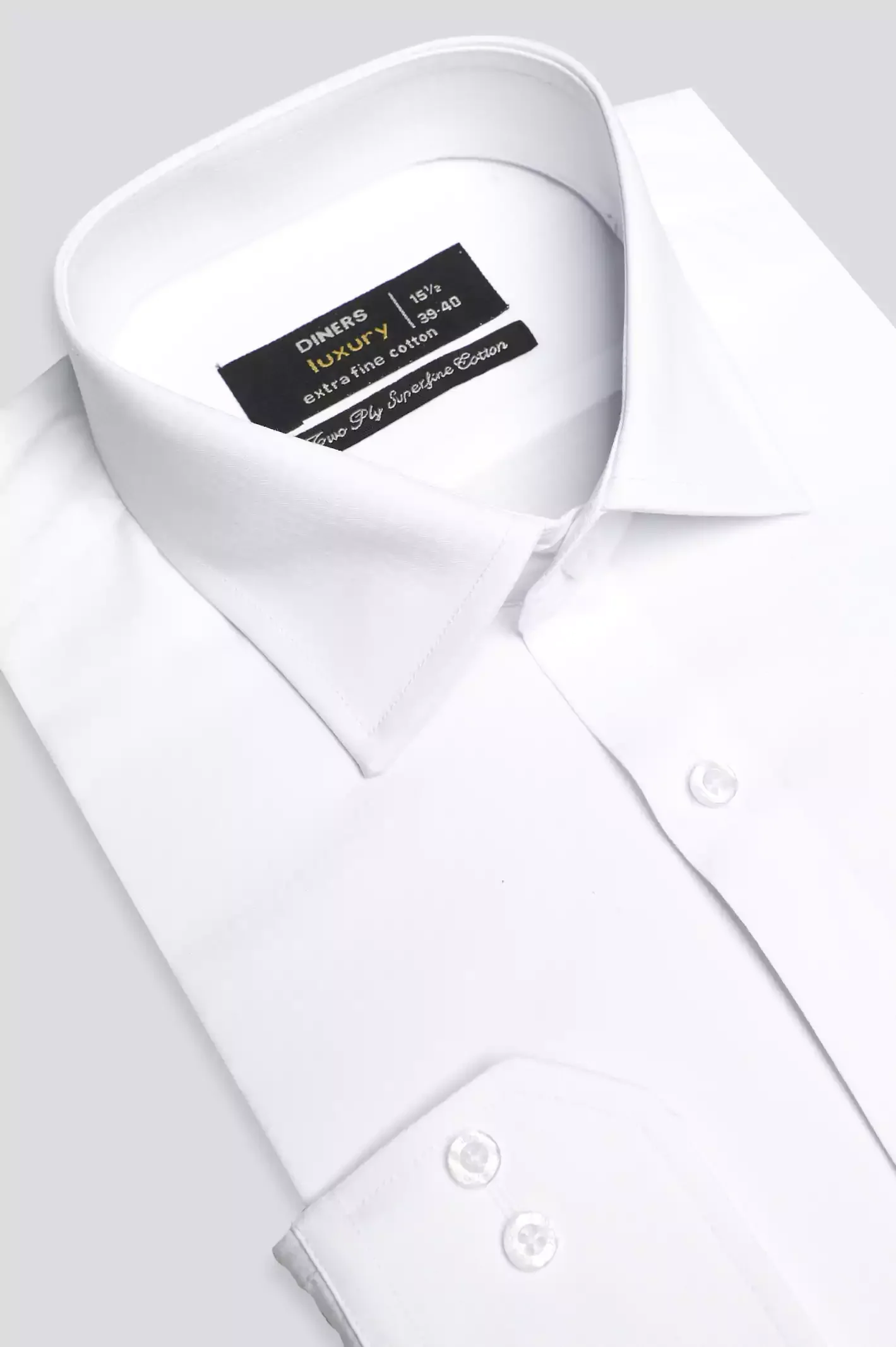 White Self Dobby Formal Shirt - Image 2
