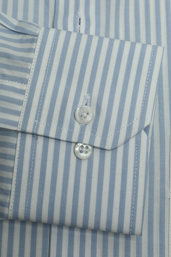 Sky Blue Bengal Stripes Formal Shirt - Image 3