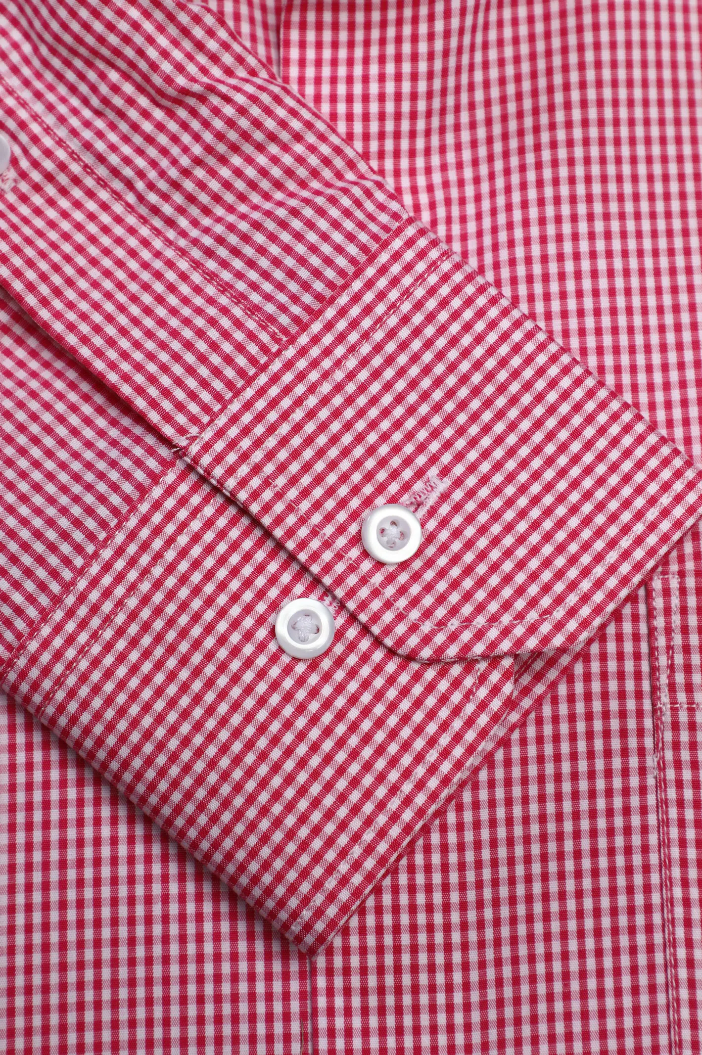 Pink Mini Check Formal Shirt - Image 3