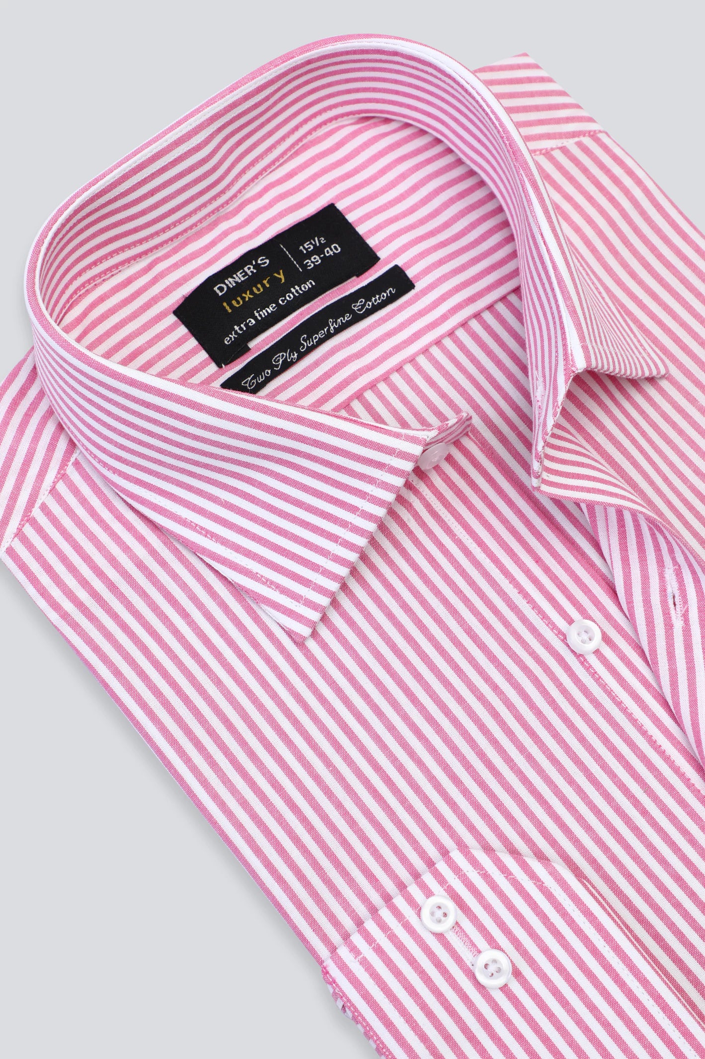 Pink Bengal Stripes Formal Shirt - Image 2