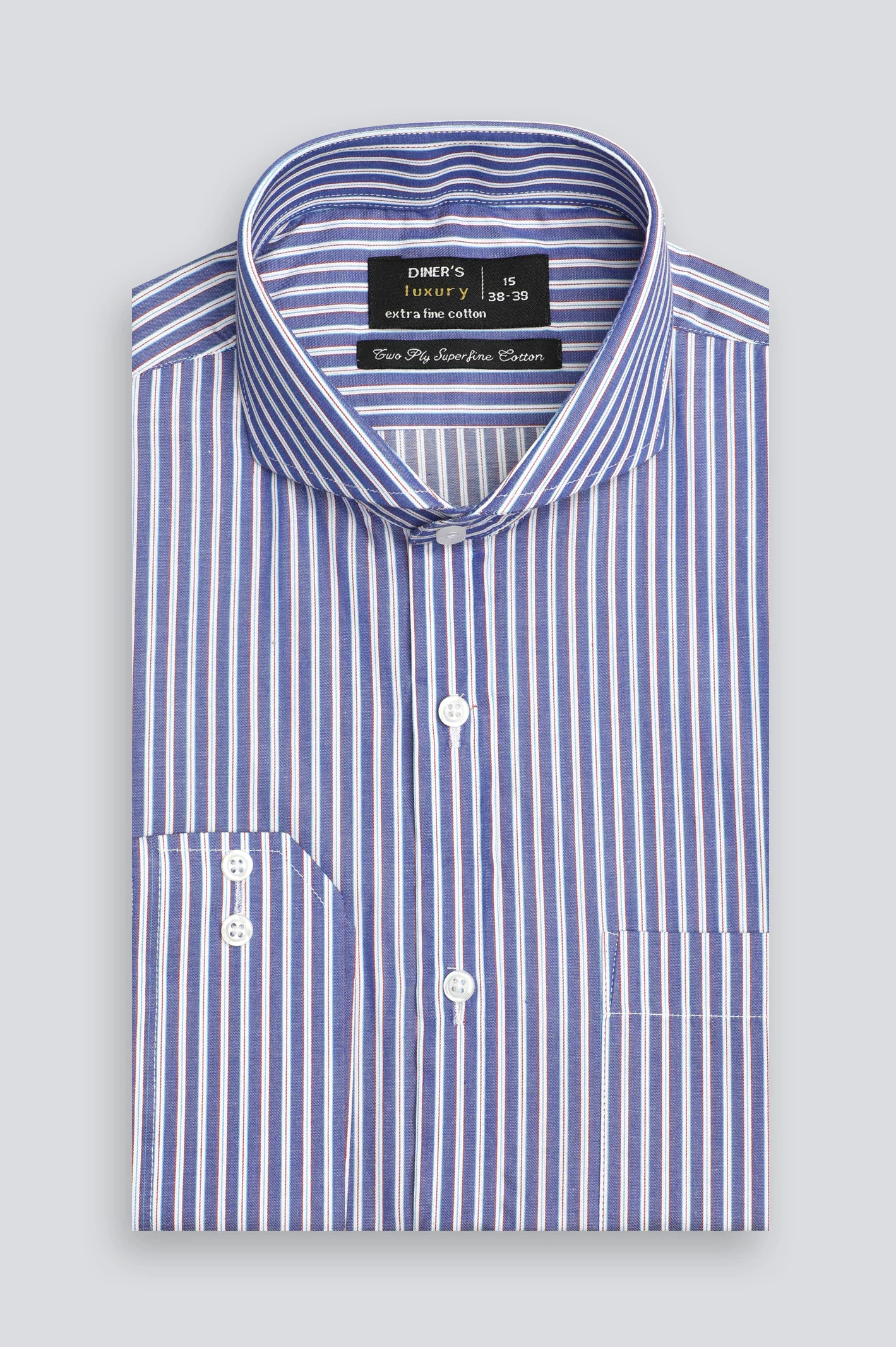Blue Bengal Stripe Formal Shirt