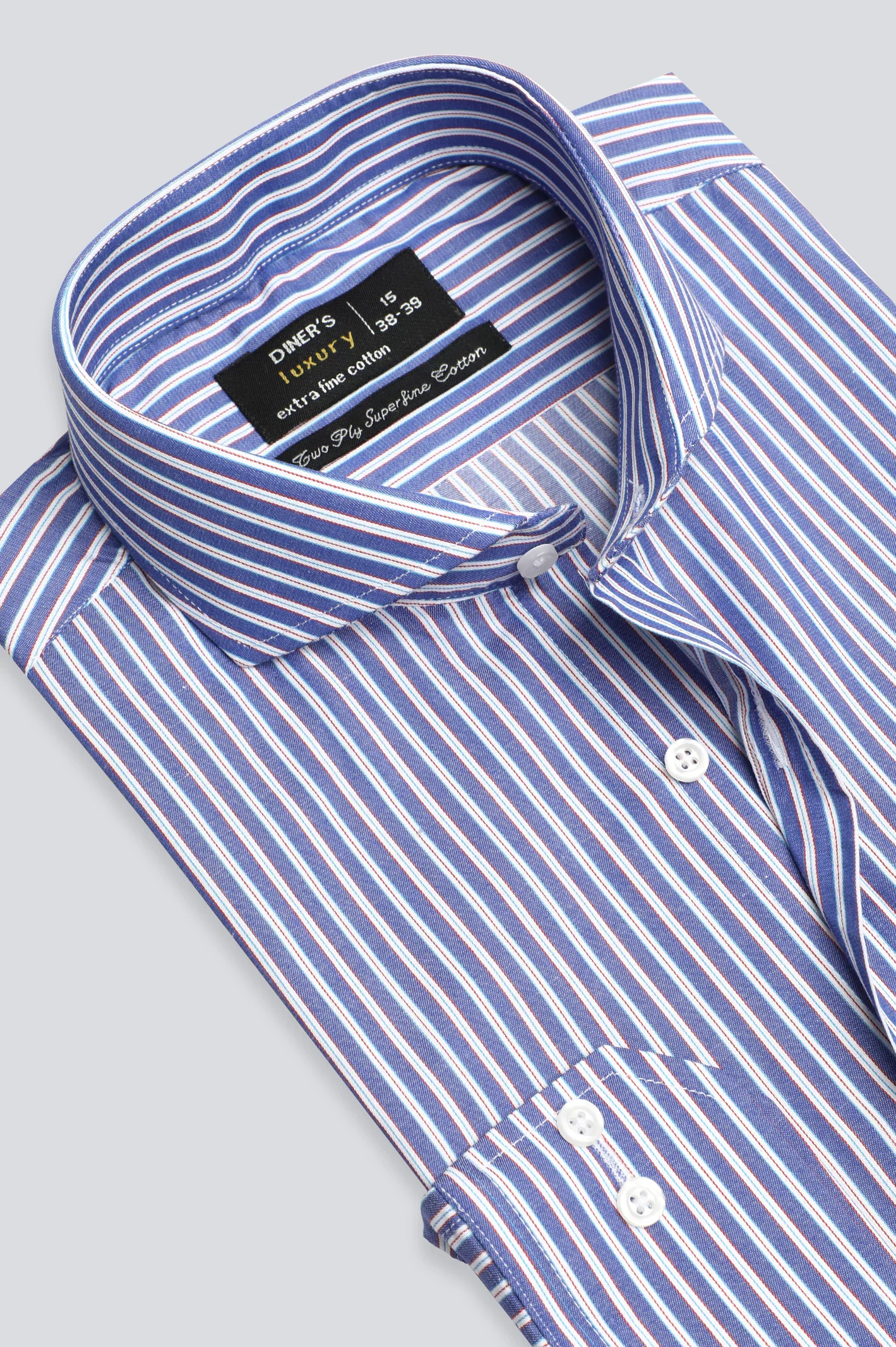Blue Bengal Stripe Formal Shirt - Image 2