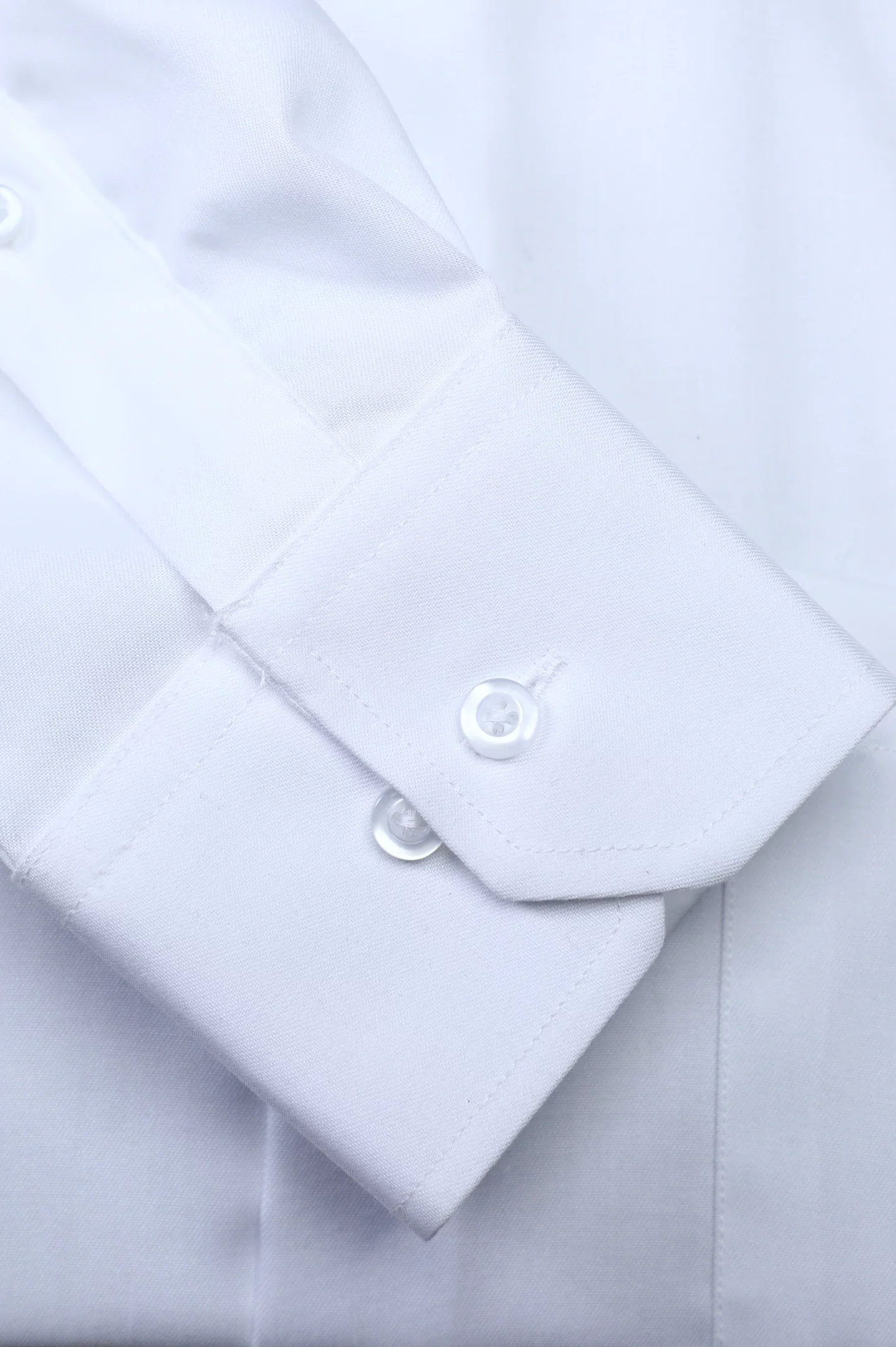 White Plain Formal Shirt - Image 3
