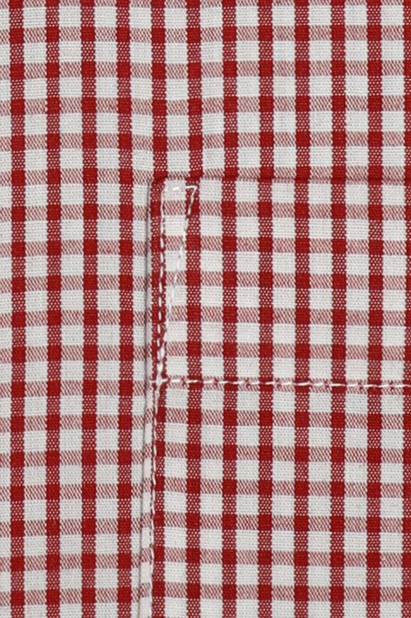 Red Gingham Check Formal Shirt - Image 4