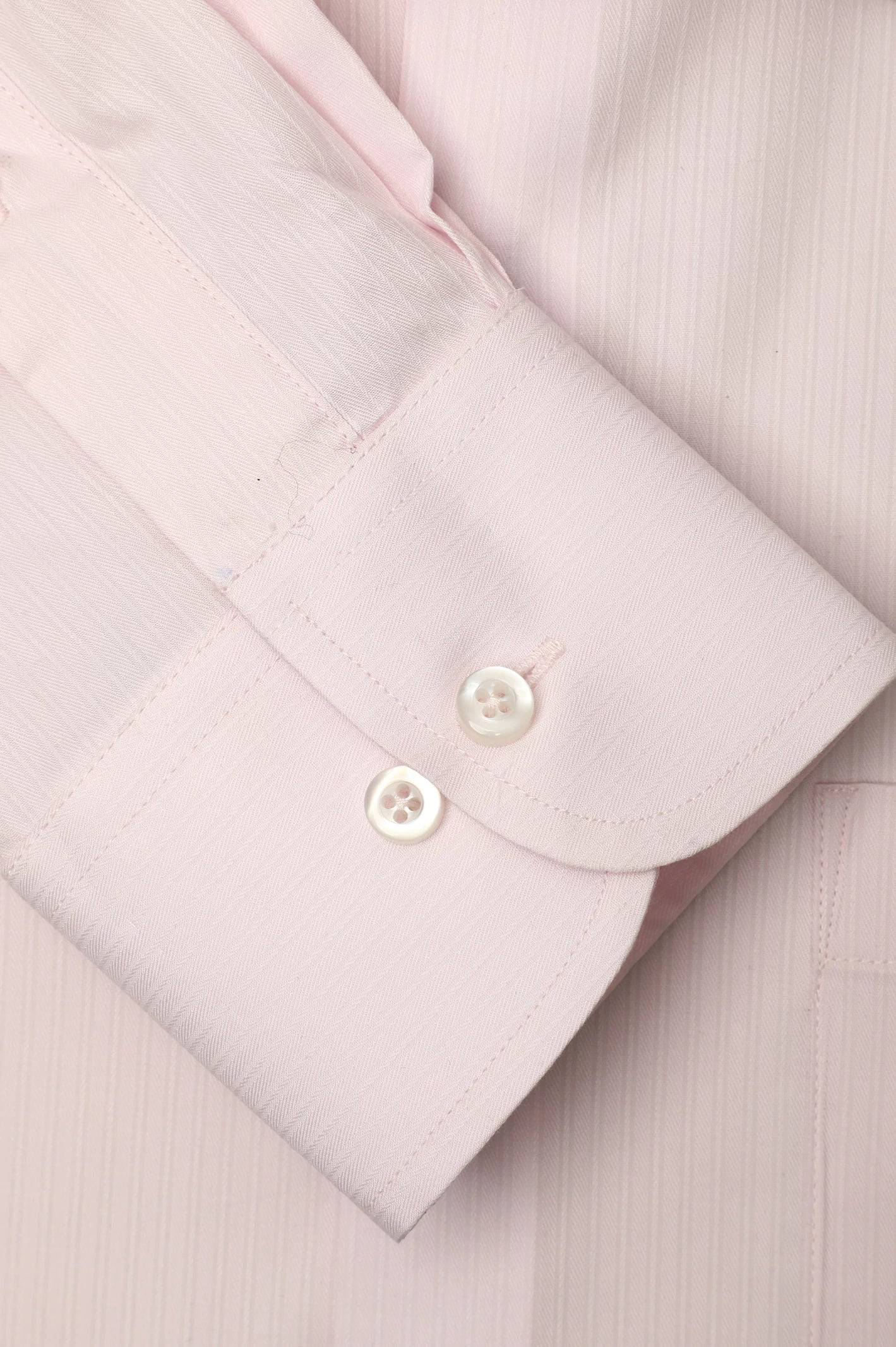 Pink Stripe Textured Formal Shirt - Image 3
