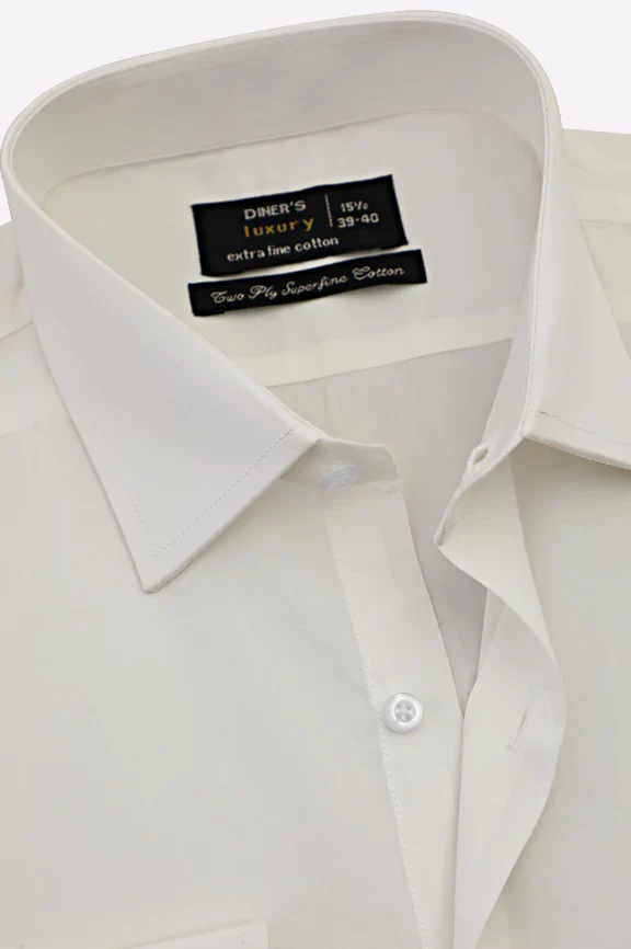 White Plain Formal Shirt - Image 2