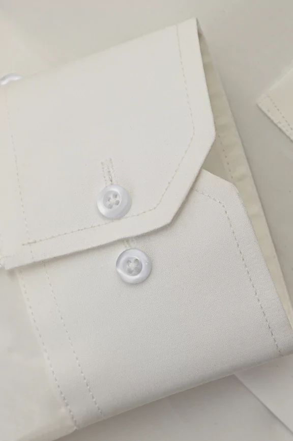 White Plain Formal Shirt - Image 3