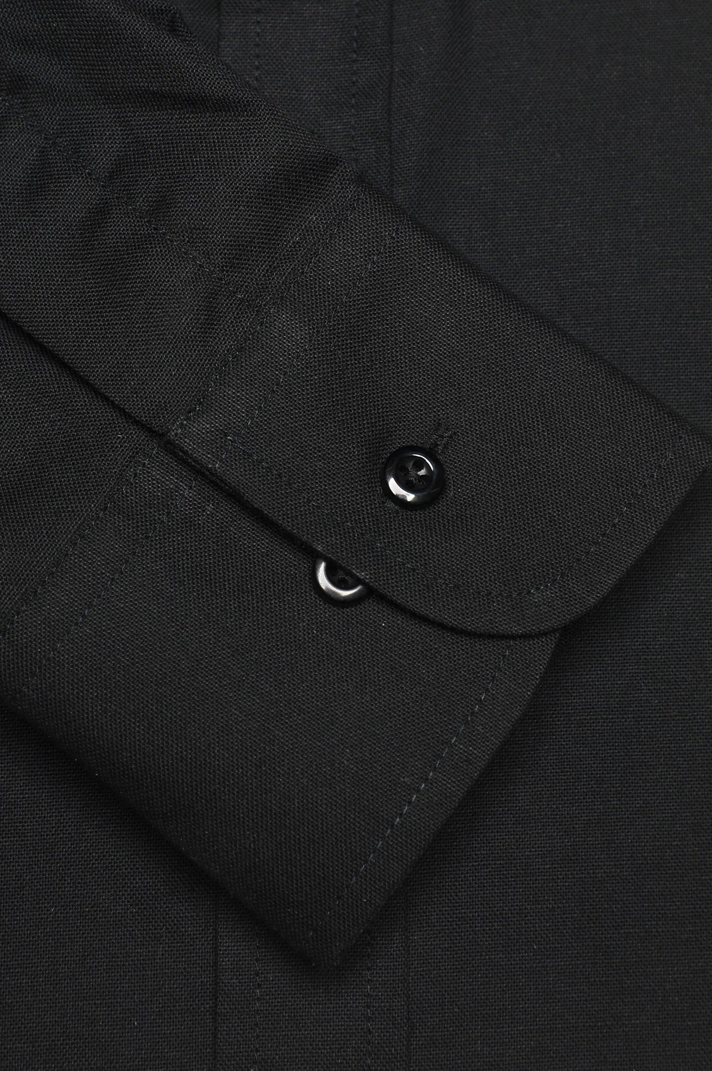Black Plain Formal Shirt - Image 3