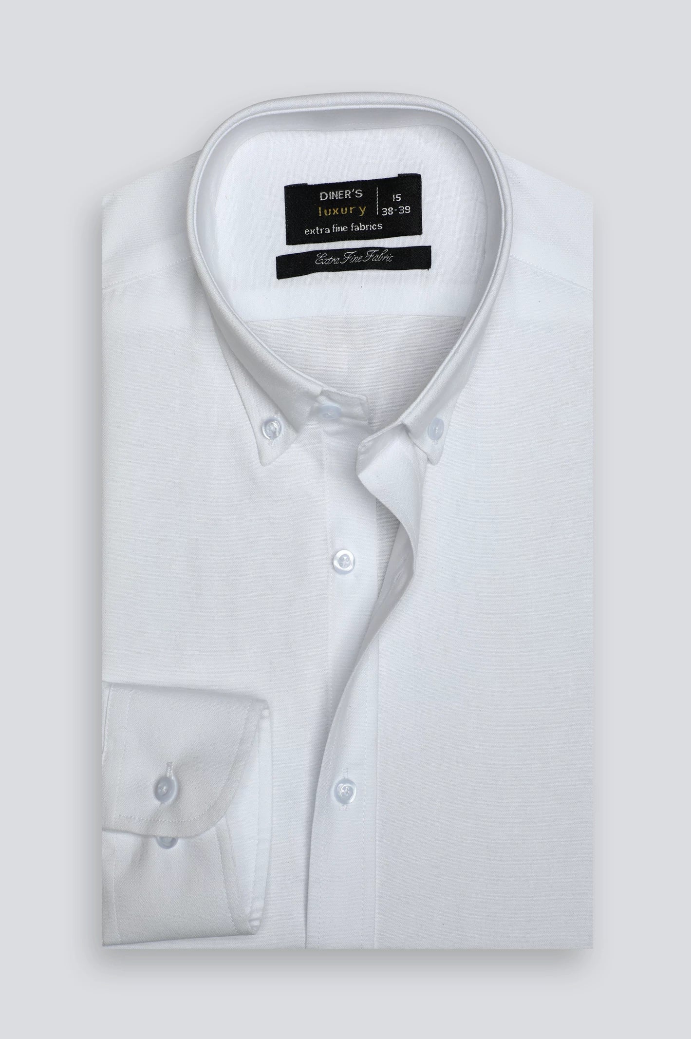 White Plain Formal Shirt - Image 4