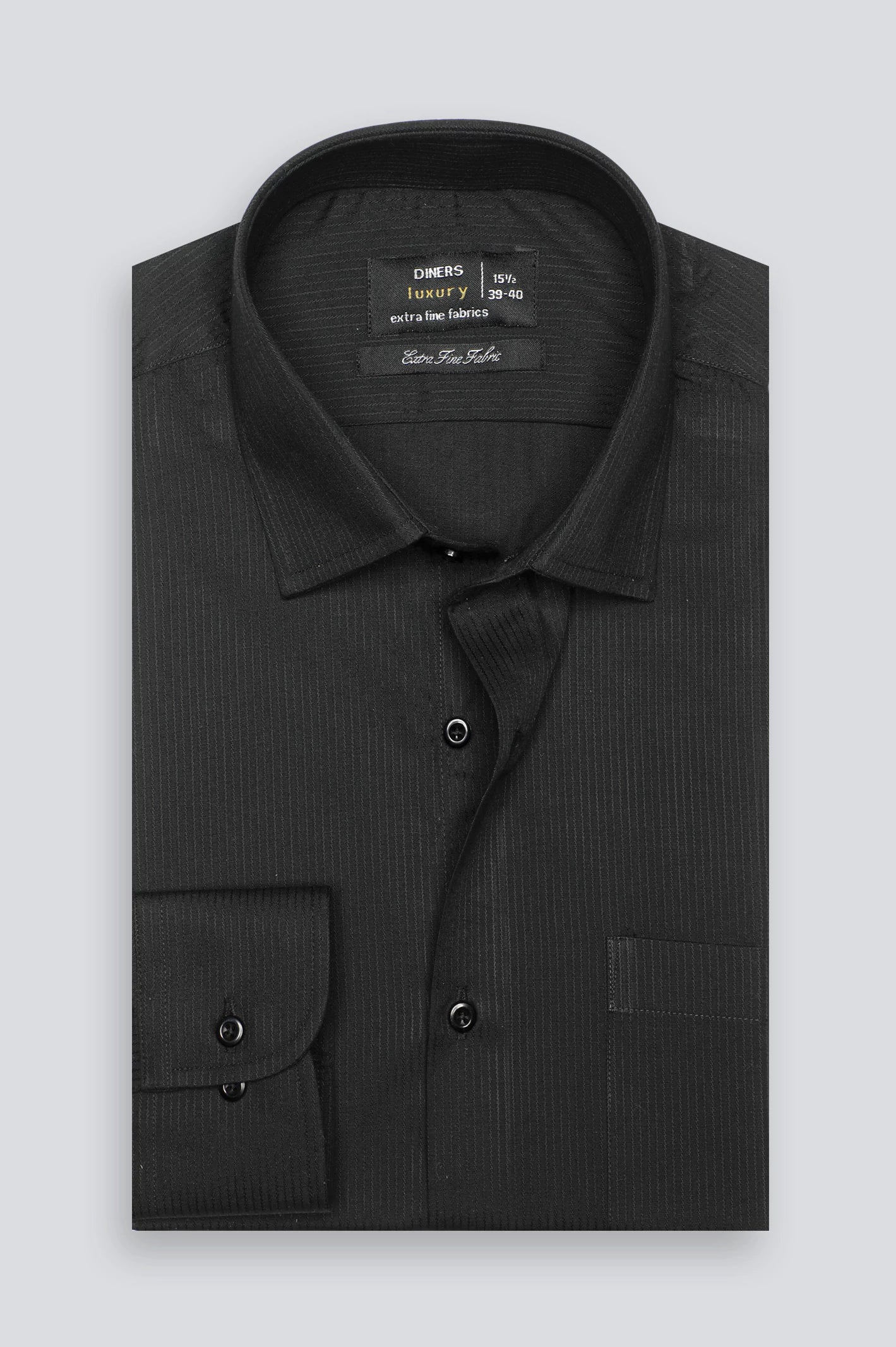 Black Stripe Formal Shirt - Image 4