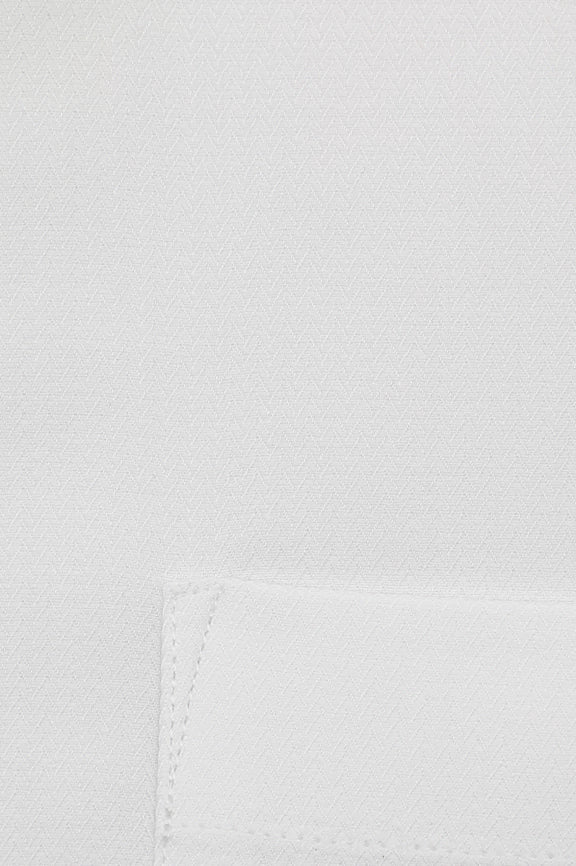 White Herringbone Textured Formal Shirt - Image 4