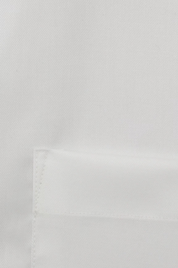 White Twill Textured Formal Shirt - Image 4