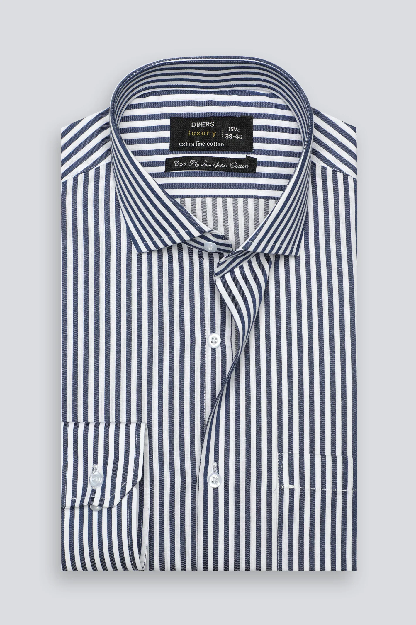 Blue Bengal Stripes Formal Shirt - Image 4