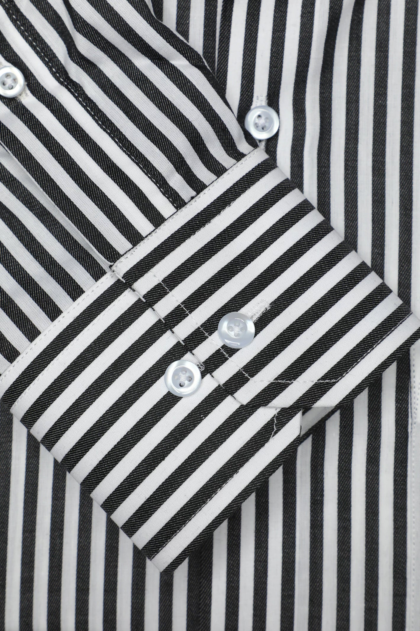 Black Bengal Stripes Formal Shirt - Image 3