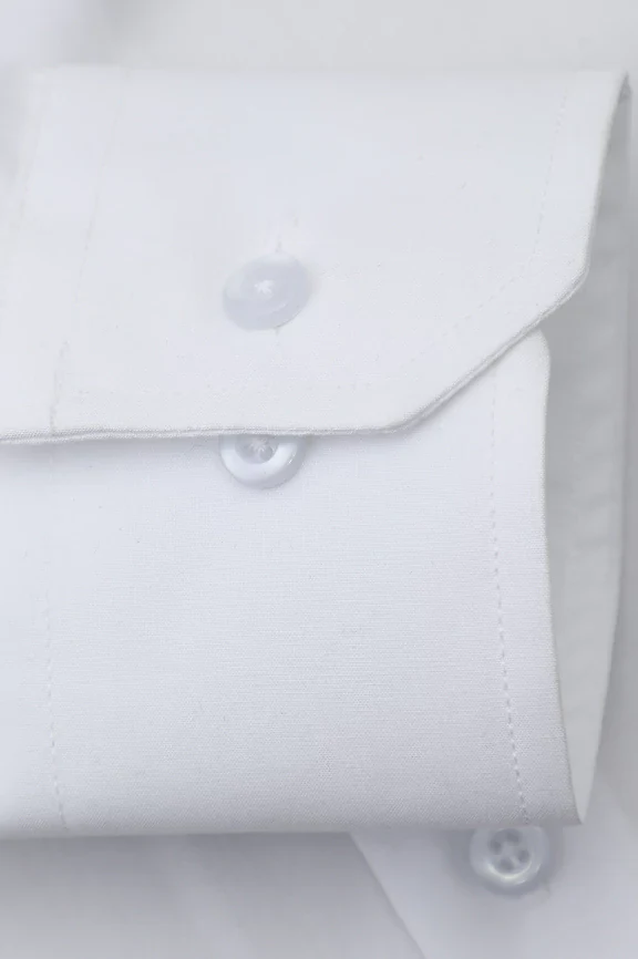 White Plain Formal Shirt - Image 3