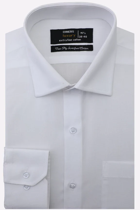 White Plain Formal Shirt
