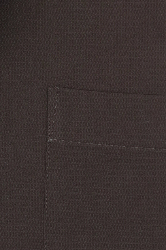 Brown Self Textured Formal Shirt - Image 4