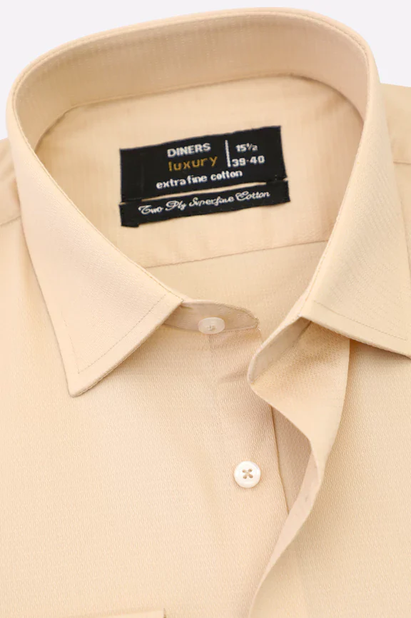 Fawn Self Textured Formal Shirt - Image 2