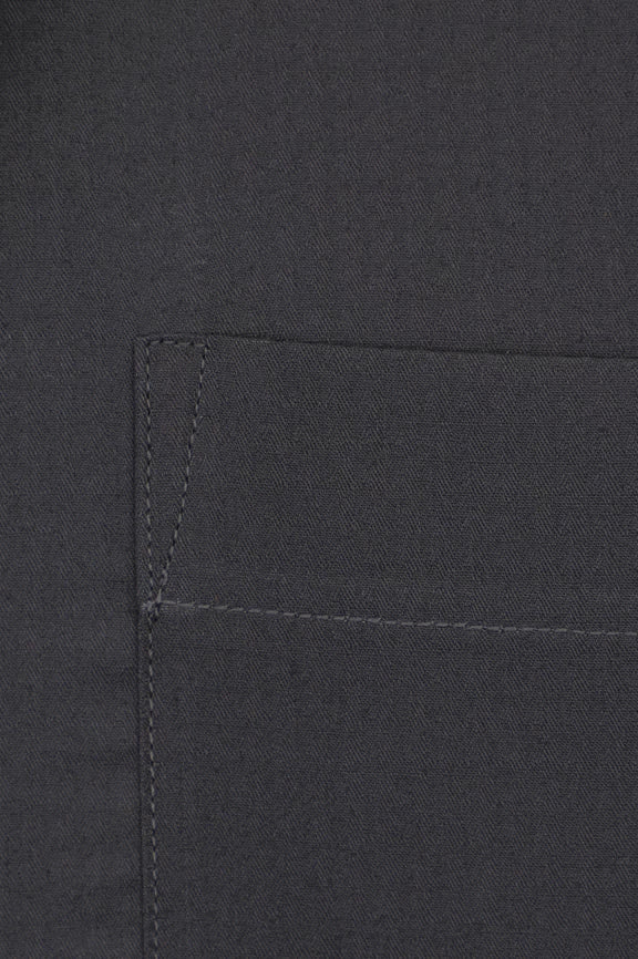Dark Grey Self Textured Formal Shirt - Image 4