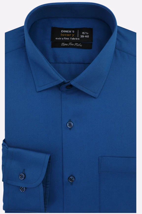Teal Self Twill Formal Shirt