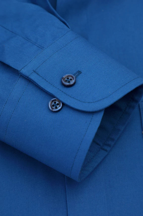 Teal Self Twill Formal Shirt - Image 3