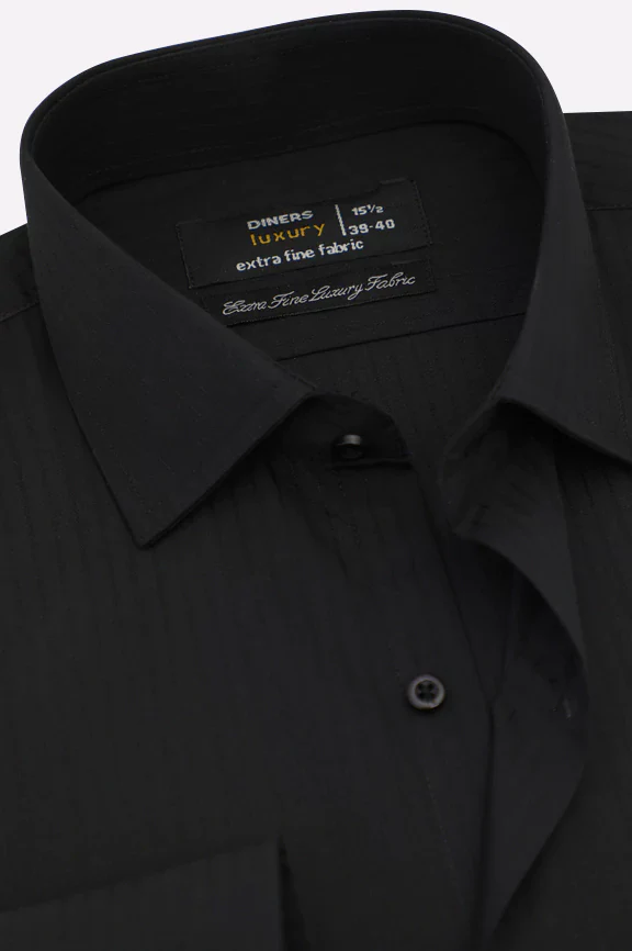 Black Dobby Formal Shirt - Image 2