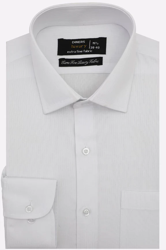White Dobby Formal Shirt