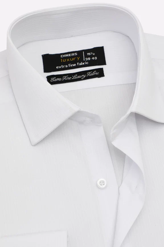 White Dobby Formal Shirt - Image 2
