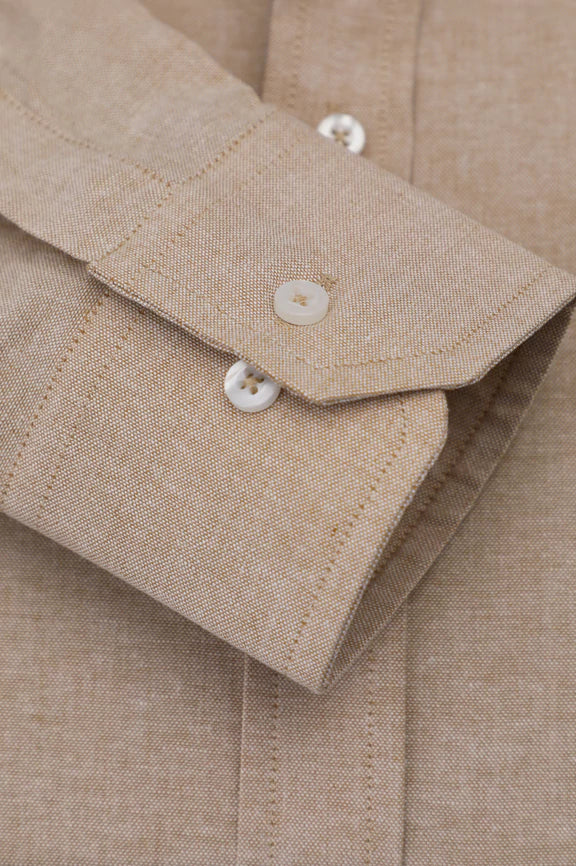 Fawn Self Textured Formal Shirt - Image 3