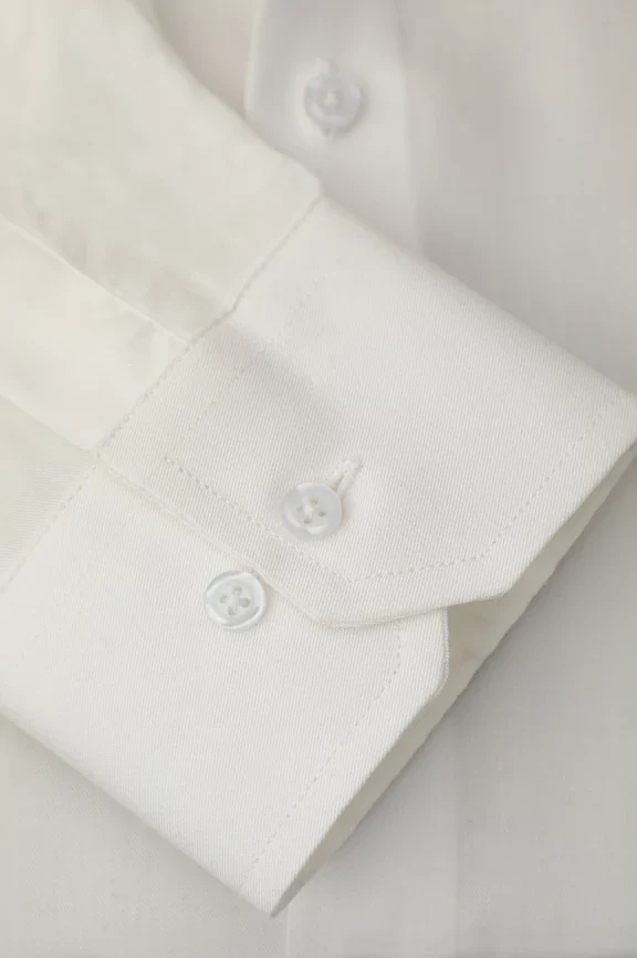 White Plain Formal Shirt - Image 3