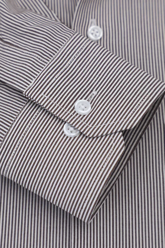 Brown Stripes Formal Shirt - Image 3