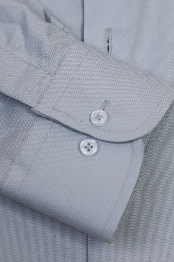 Light Grey Dobby Formal Shirt - Image 3