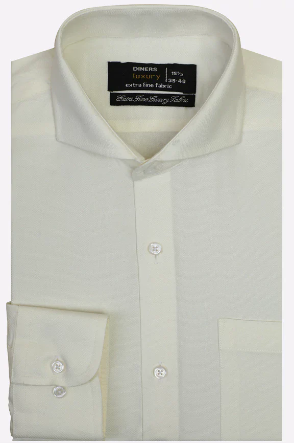 Off White Dobby Formal Shirt