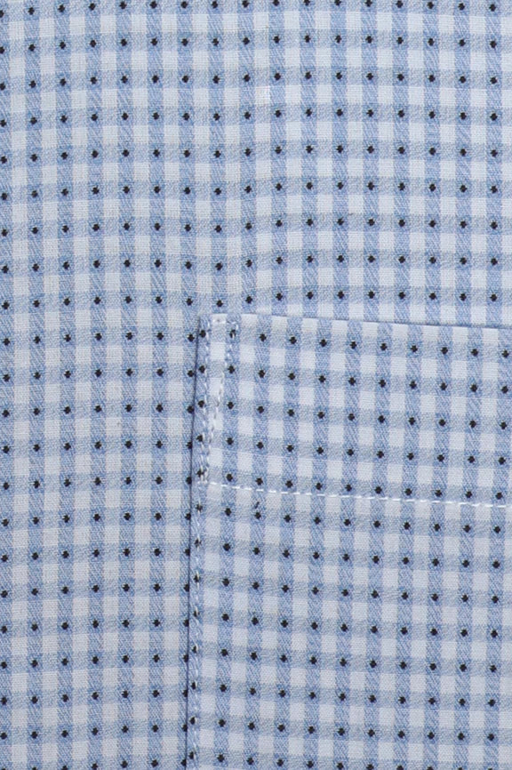 Blue Check Formal Shirt - Image 4