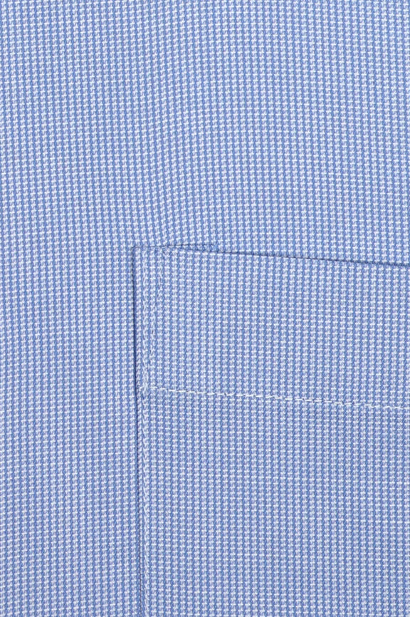 Blue Houndstooth Check Formal Shirt - Image 4
