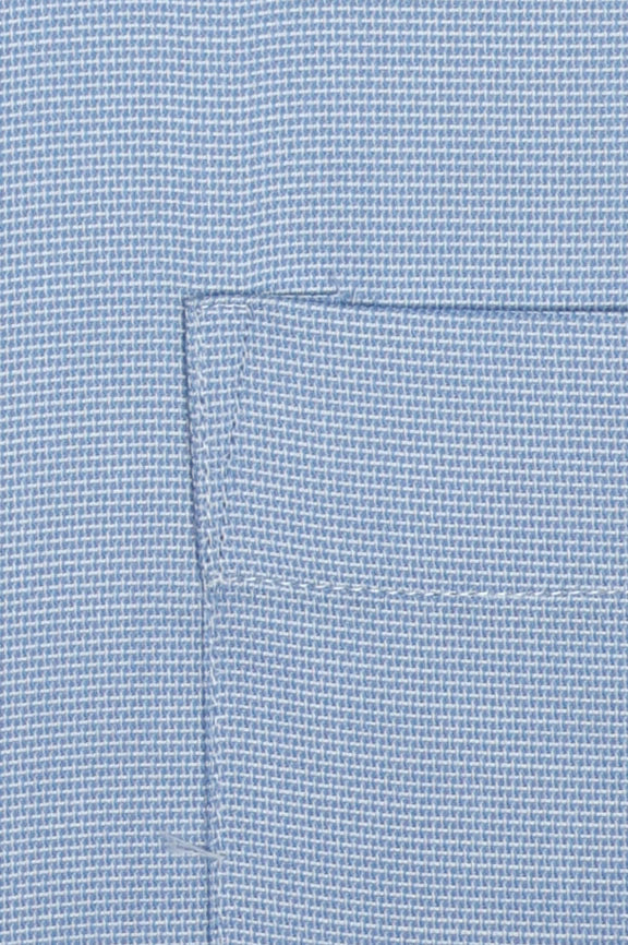 Sky Blue Self Textured Formal Shirt - Image 4