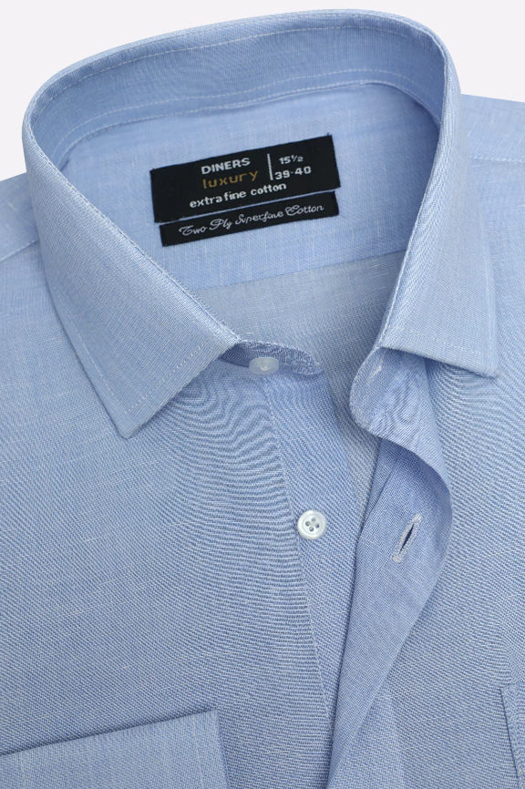 Sky Blue Dobby Formal Shirt - Image 2