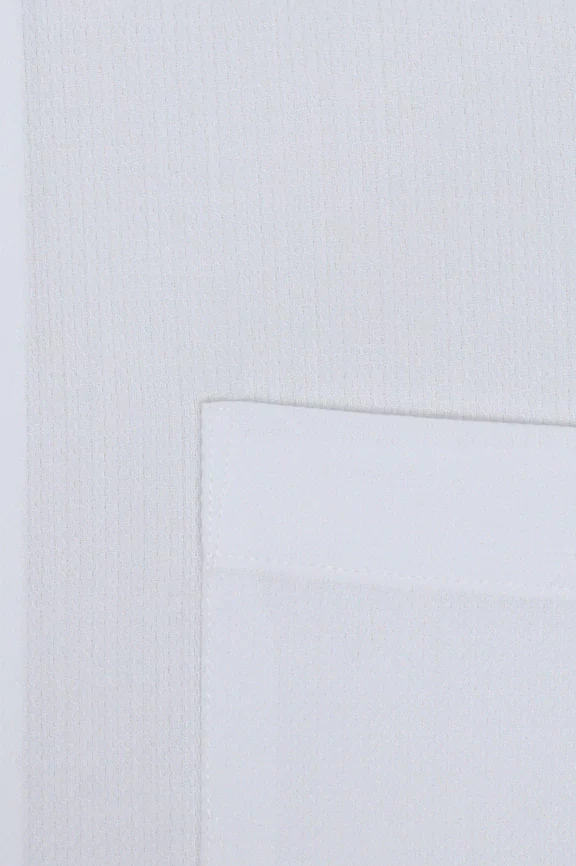 White Self Textured Formal Shirt - Image 4