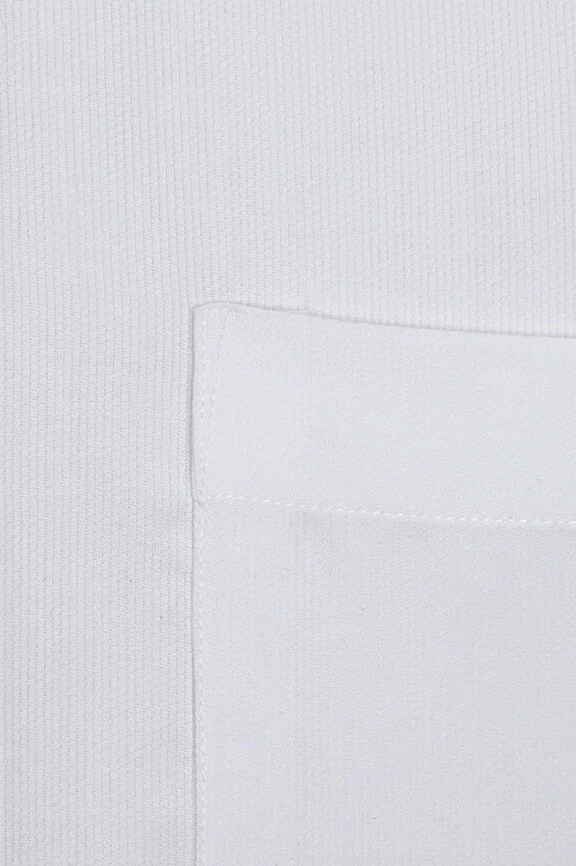 White Self Textured Formal Shirt - Image 4