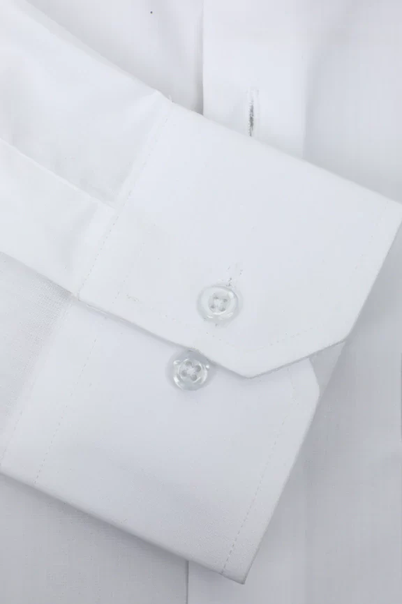 White Plain Formal Shirt - Image 3