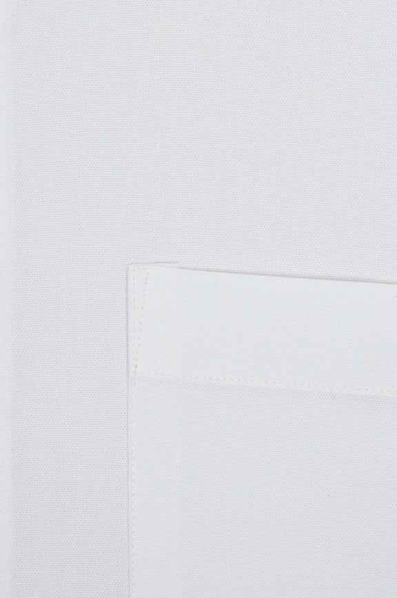 White Self Textured Formal Shirt - Image 4
