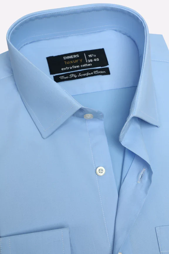 Sky Blue Dobby Formal Shirt - Image 2