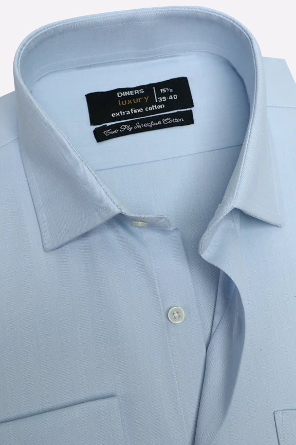 Sky Blue Dobby Formal Shirt - Image 2