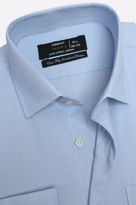 Sky Blue Dobby Formal Shirt - Image 2