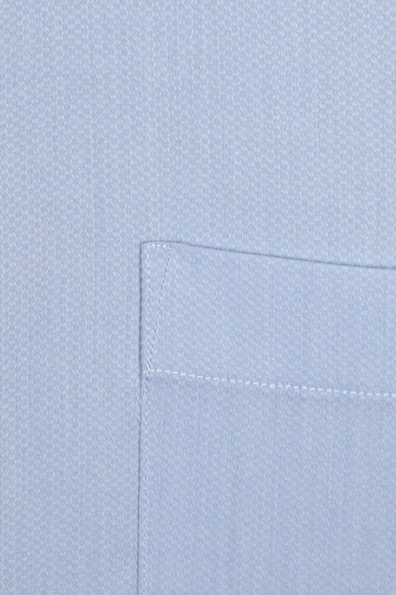 Sky Blue Self Textured Formal Shirt - Image 4